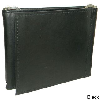 Men's Leather Bifold Top Flap Zipper Wallet Men's Wallets