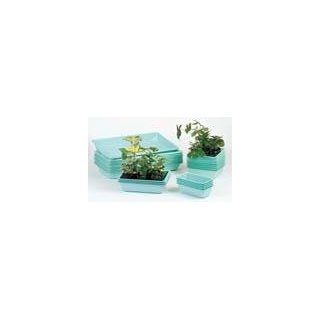 Plant Trays; High Impact Green Polystyrene; Size 22L x 11W x 2.5D in.