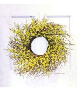 20" Spring Floral Wreath Yellow  