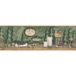 Brewster 6.75 in. Mountain Animal Silhouettes Border 145B03852