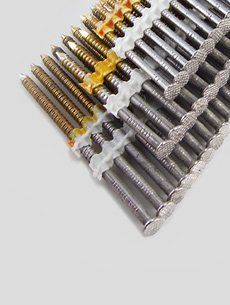 S10A325CNJ   (3 1/4" x .134") PS 20 22, Full Round Head, Ring Shank (1000 cnt box)   Collated Framing Nails  