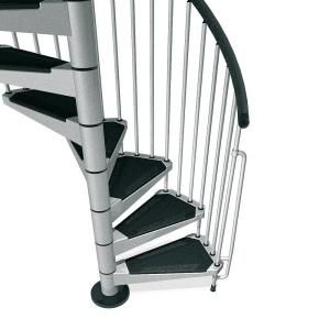 Arke Civik 47 in. Grey Spiral Staircase Kit K03030