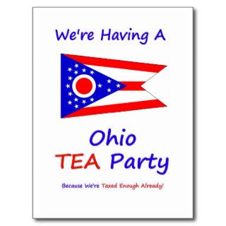 Ohio TEA Party   We're Taxed Enough Already Post Card