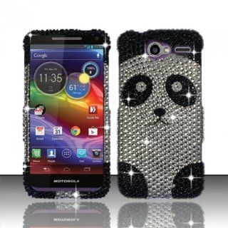 [ 123 Go ] for Motorola Electrify M Xt901 (Us Cellular) Full Diamond Design Cover   Panda Bear FPD Free Lucky String Wooden Money Bag Bracelet Jewelry Cell Phones & Accessories