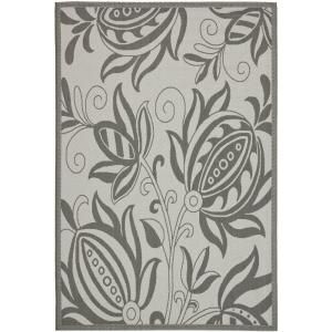 Safavieh Courtyard Light Grey/Anthracite 5.3 ft. x 7.6 ft. Area Rug CY6109 78 5