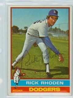 Rick Rhoden AUTO 1976 Topps #439 Dodgers New Set Break Sports Collectibles