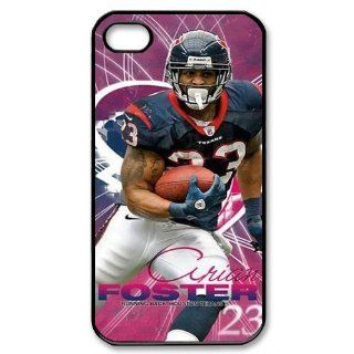 Custom Houston Texans 23 Arian Foster Back Cover Case for iPhone 4 4S IP 0277 Cell Phones & Accessories