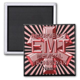 EMT Red Logo Fridge Magnet