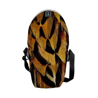 Art, Brown Feathers Courier Bags