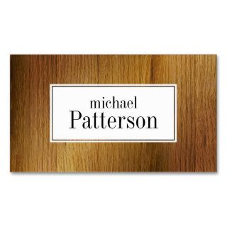 Wood Door Texture Look Professional Business Card