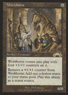 Workhorse (Magic the Gathering  Exodus #142 Rare) Toys & Games