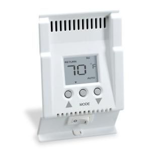 Cadet Smart Base 240 Volt 5 1 1 Programmable 4 Events/Day Baseboard Thermostat in White SBFT2W