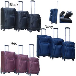Calpak Barclay 3 piece Lightweight Expandable Softside Luggage Set CalPak Three piece Sets