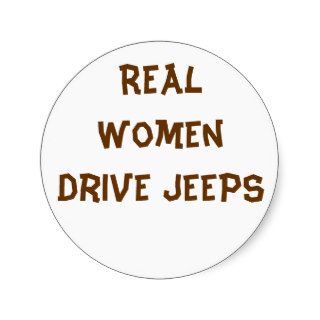 Real Women Drive JEEPS Stickers