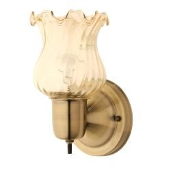 Transitional 1 light Antique Brass Wall Sconce Sconces & Vanities