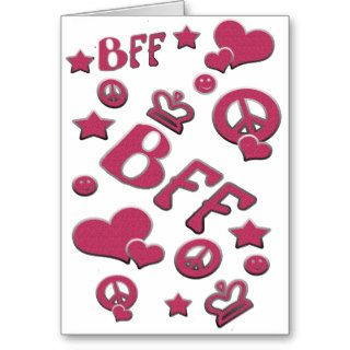 Hot Pink BFF Card