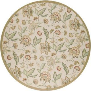 Artistic Weavers Jane Beige 8 ft. Round All Weather Patio Area Rug JAN 1011