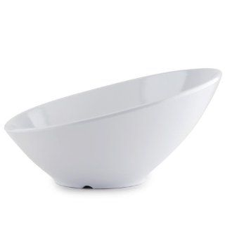 White GET B 788 16 oz. Angled San Michele Catering Bowl   Serving Bowls
