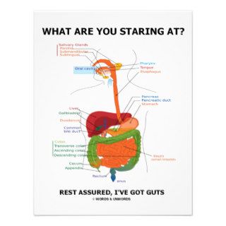 What Are You Staring At Rest Assured I've Got Guts Custom Invitations