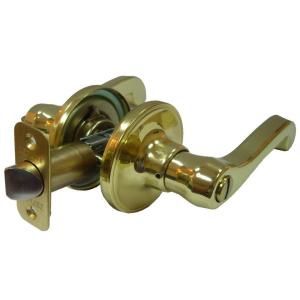 Defiant Viano Polished Brass Privacy Lever LV701B