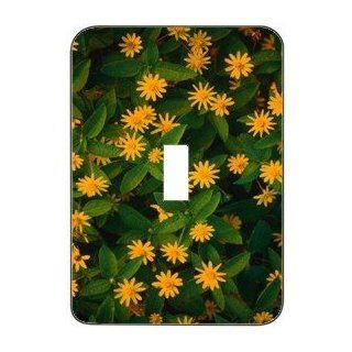 Light Switchplate Cover   Single Toggle   Metal Designer Switch Plate Flowers/Flowers/Floral   (SCSFL 149)  