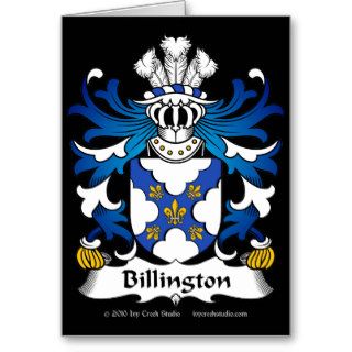 Billington Family Crest Cards