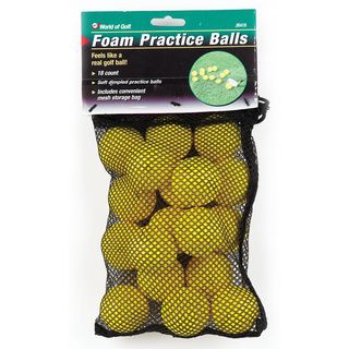 Jef World of Golf Yellow Foam Practice Balls Golf Balls