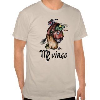Virgo Zodiac T shirt   Funny cartoon