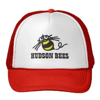 Hudson Bees Baseball Cap (Red) Mesh Hats