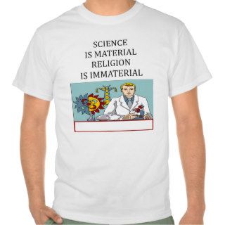 science vs religion joke tshirts