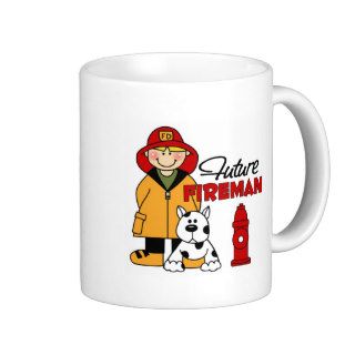 Future Fireman Firefighter Children's Gifts Coffee Mugs