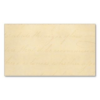 Vintage Parchment Antique Text Template Blank Business Card Template
