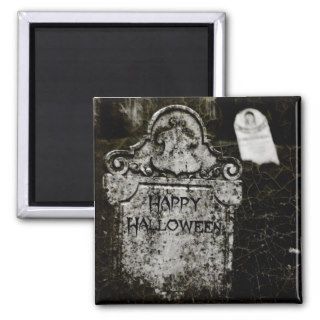 Happy Halloween Creepy Cemetery Magnet