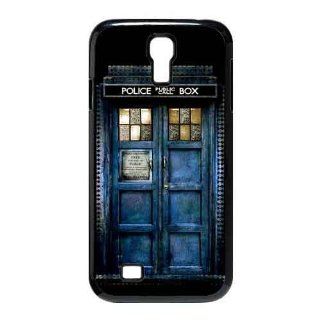 The TARDIS doctor who   Samsung Galaxy S4 I9500 Case hard Cover   black Cell Phones & Accessories