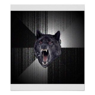 Insanity Wolf Advice Animal Meme Posters