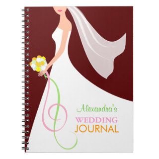 Contemporary Bride's Wedding Journal Notebook