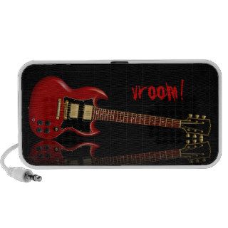 Red Electric Gibson SG Guitar Travel Speaker