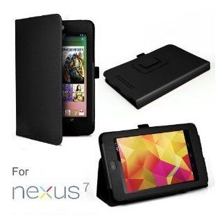 GTNEXUS01_Black Color PU Leather Case Cover for Google Nexus 7 " Inch Tablet with stand Computers & Accessories