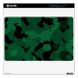 Forest Green Camo; Camouflage MacBook Air Decals