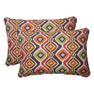 Pillow Perfect Outdoor Mesa Corded Brown Throw Pillows (Set of 2) Pillow Perfect Outdoor Cushions & Pillows