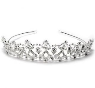 USABride Silver Rhinestone Wedding Tiara Bridal Headpiece Accessory 161