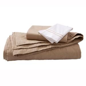 Home Decorators Collection Kenna Craft Brown King Quilt Set 0854720860