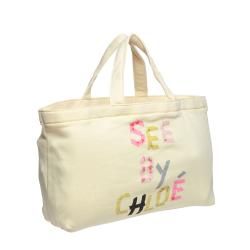 See by Chloe 9S7162 N173 222 Yellow Mini Canvas Tote Bag See By Chloe Designer Handbags