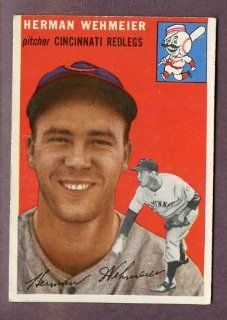 1954 Topps #162 Herm Wehmeier Reds EX 220677 Kit Young Cards at 's Sports Collectibles Store