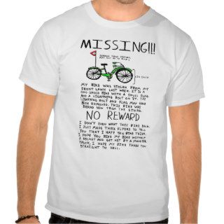 Missing bike t shirt