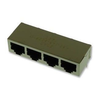 EDAC   A60 143 300P111   CONNECTOR, RJ45, JACK, 10P8C, 4PORT Electronic Components