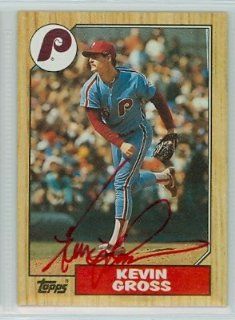 Kevin Gross AUTO 1987 Topps #163 Phillies PSA Pre cert Auction Lot Sports Collectibles