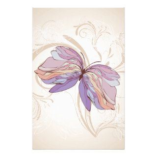 Creative Abstract Art Butterfly Stationery Design