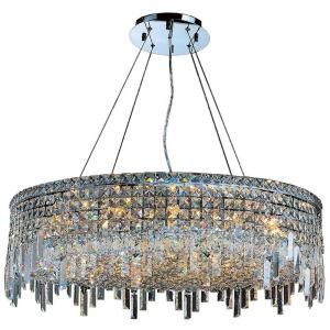 Worldwide Lighting Cascade Collection 18 Light Chrome and Crystal Chandelier W83604C32