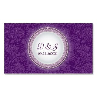 Baroque Violet Plaque Special Occasion Placecard Business Cards